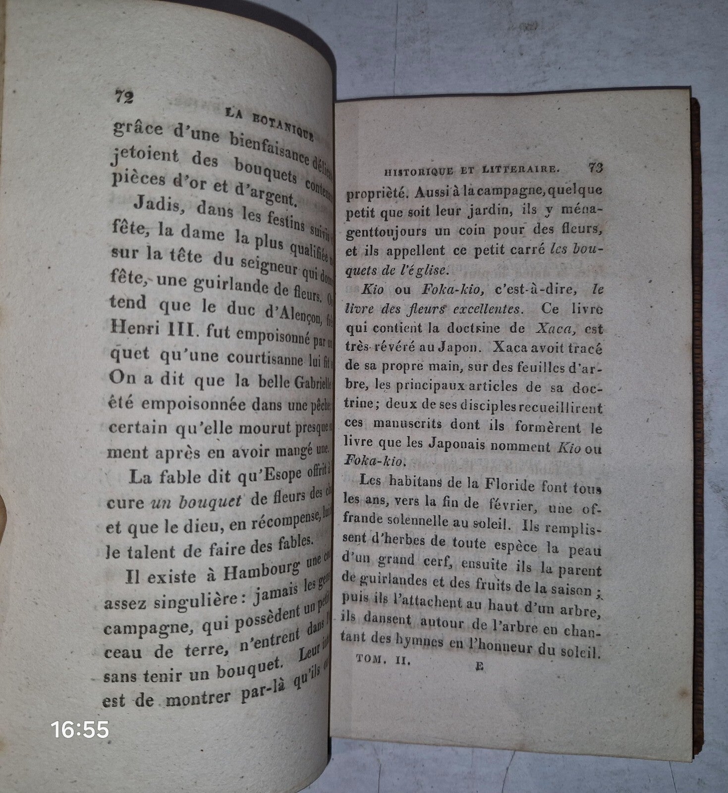 La Botanique Historique et Litteraire MADAME DE GENLIS. 1811 Tome II (Vol 2)8