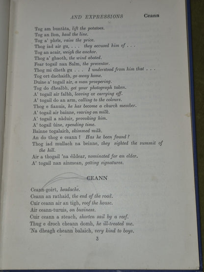 Gaelic Idioms and Expressions Duncan Macdonald 1932 An Comunn Gaidhealach5