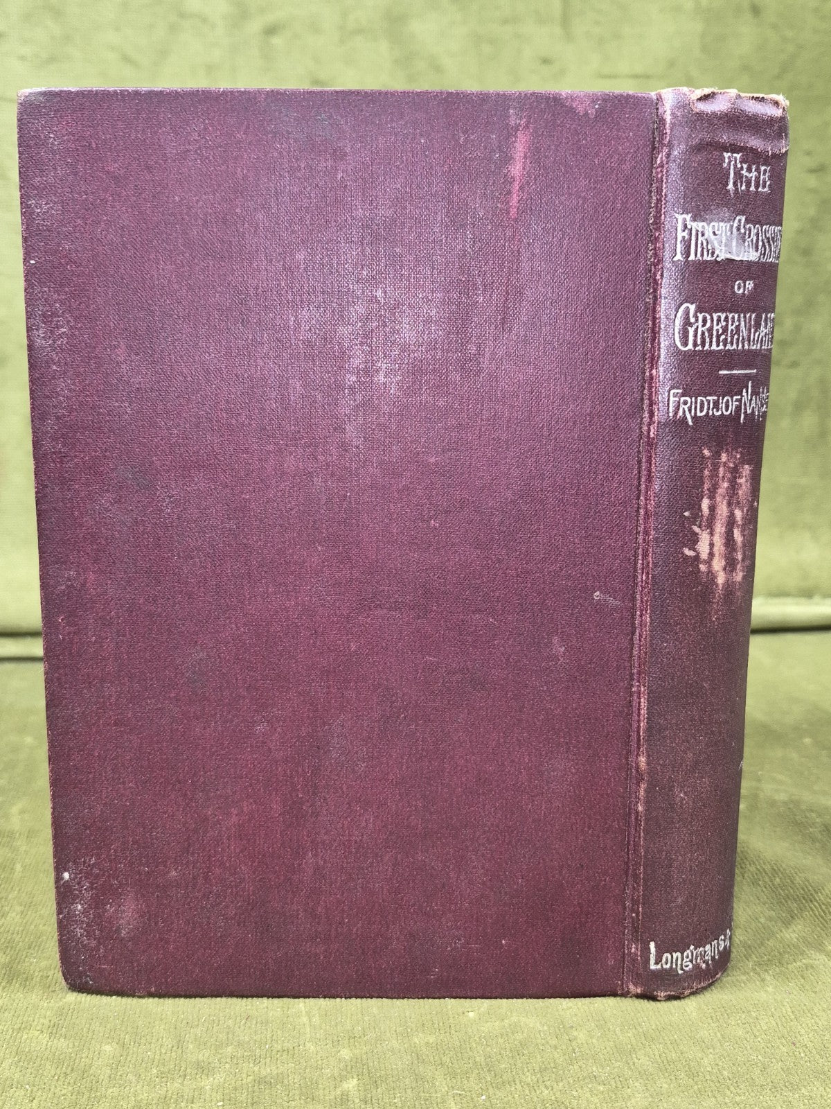 The First Crossing of Greenland Longmans Fridtjof Nansen 1897 New Edition1