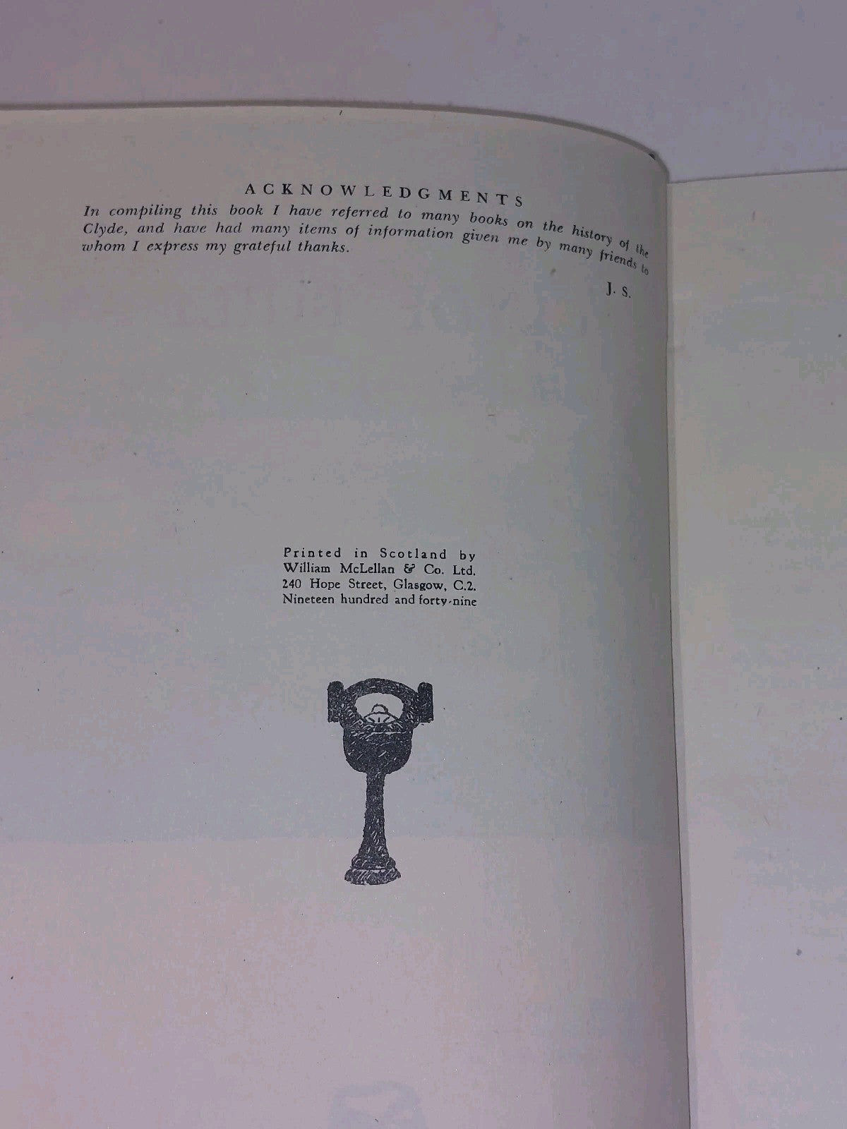 Clyde Built By John Shields [Macleallan] Hb Book With Dj6