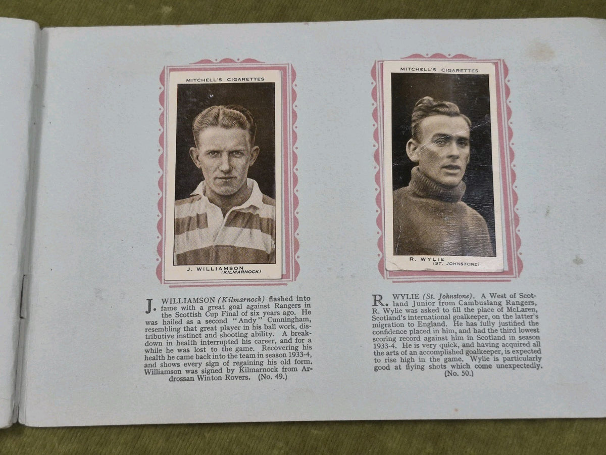 Scottish Footballers Mitchell Cigarette 1934-5 Collectible Cards Album19