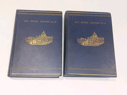Ave Roma Immortalis By F. Marion Crawford (1899) [Macmillan & Co] 2 Volume Set2
