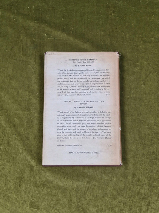 E Ann Pottinger - Napoleon III and the German Crisis 1865-1866 1st HB DJ 19661