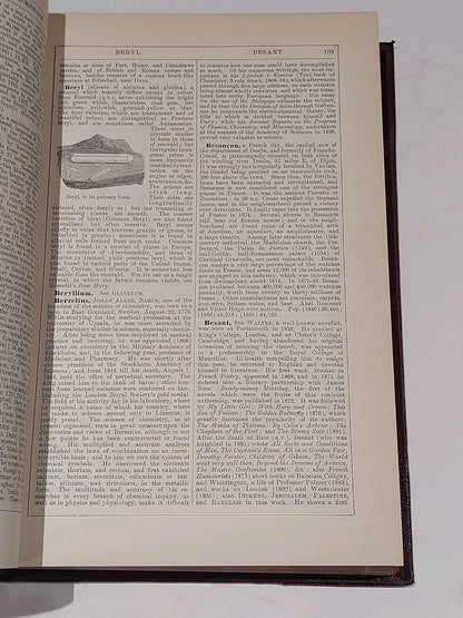 Chamber's Encyclopaedia 10 Vol Set (1901) Heavy Quarter Leather Bound Books12