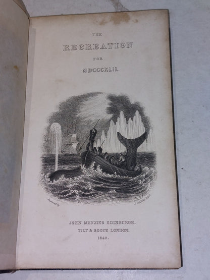 The Recreation MDCCCXLII Gift-Book for Young Readers  (1842) Leather Bound Book4