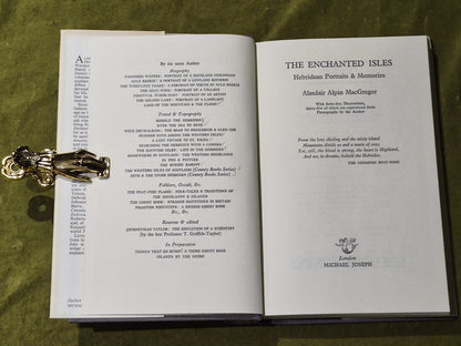 The Enchanted Isles: Hebridean Portraits & Memories 1967 1st Edition HB DJ4