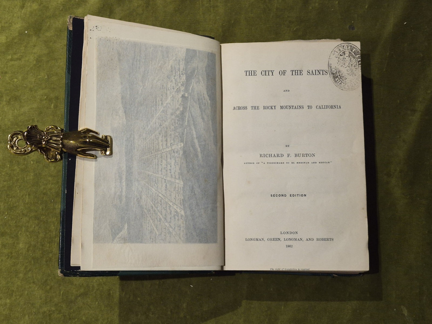 The City of the Saints - Richard F Burton - 2nd Ed. 1862 Longman7