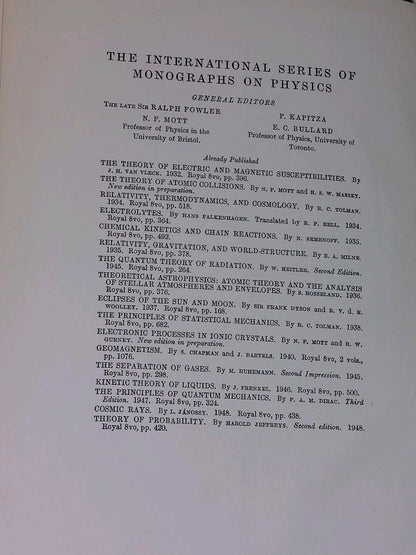 The Pulsation Theory Of Variable Stars by Svein Rosseland (1949)4