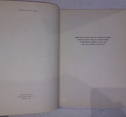 American Folk Art in wood, metal and stone. Jean Lipman 1st Edition 8