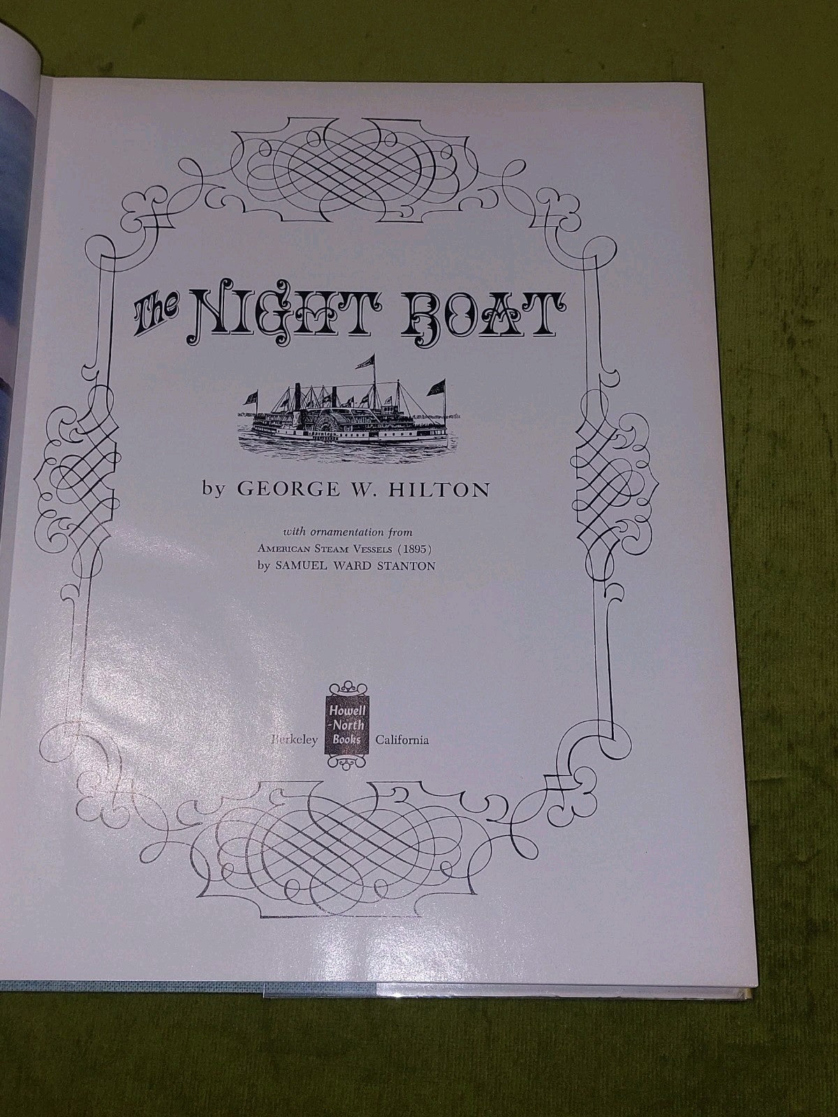 The Night Boat by George W. Hilton [Howell-North Books] 1968 hb books3