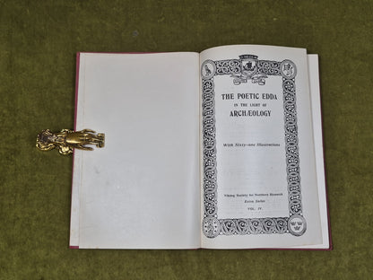 The Poetic Edda in the Light of Archaeology - Birger Nerman 1931 Coventry HB3