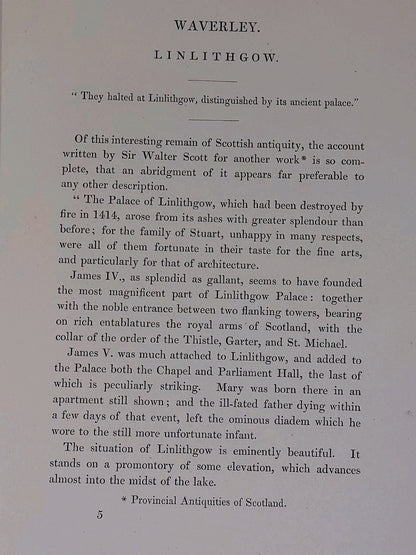 Landscape Illustrations of The Waverley Novels 1832 Leather-bound & Provenance 10
