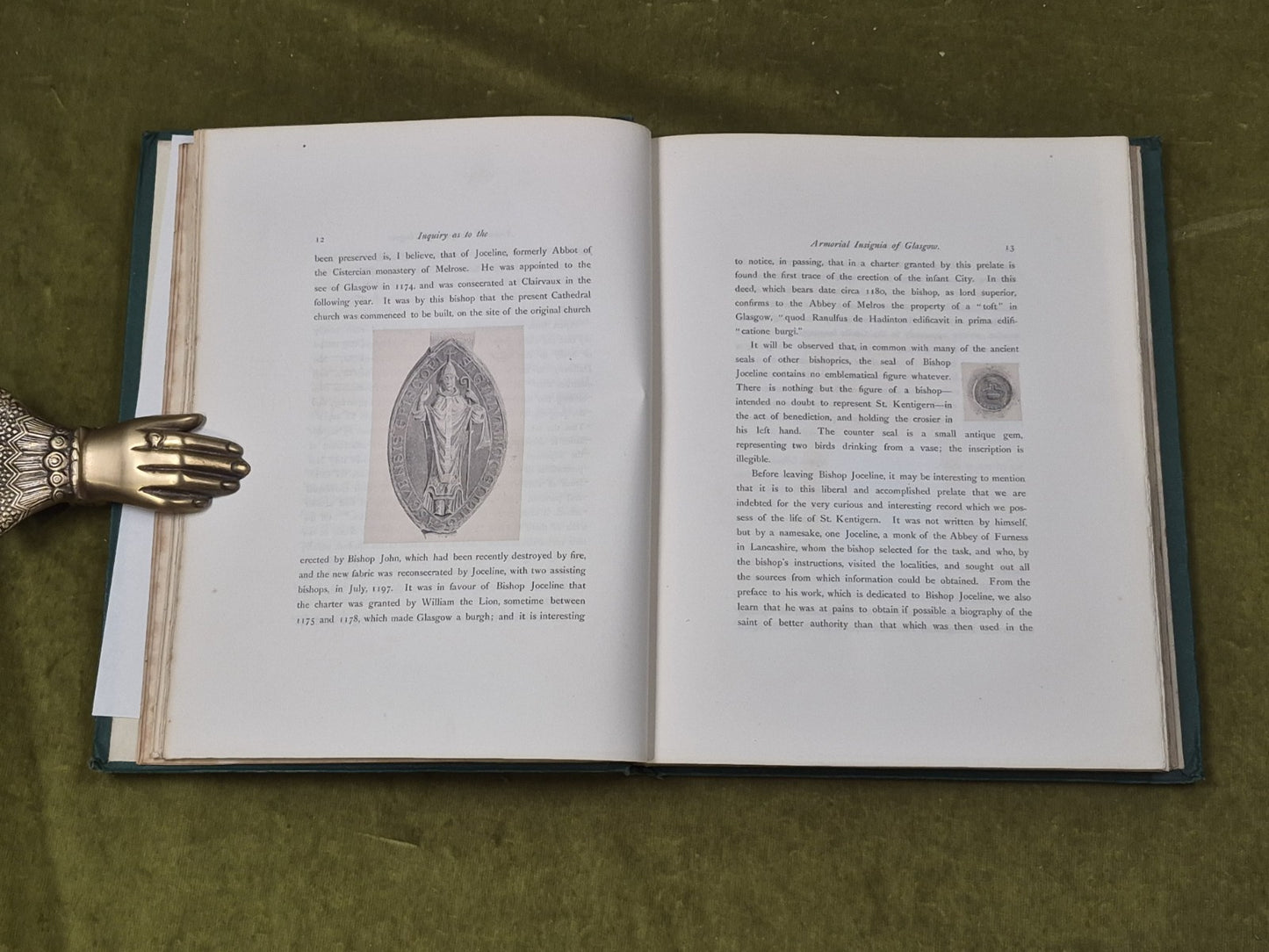 1866 ARMORIAL INSIGNIA OF GLASGOW History GLASWEGIAN HERALDRY Presentation Copy5