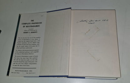 The Complete Prophecies of Nostradamus by Henry C Roberts HC DJ 1964 1st Ed. 5