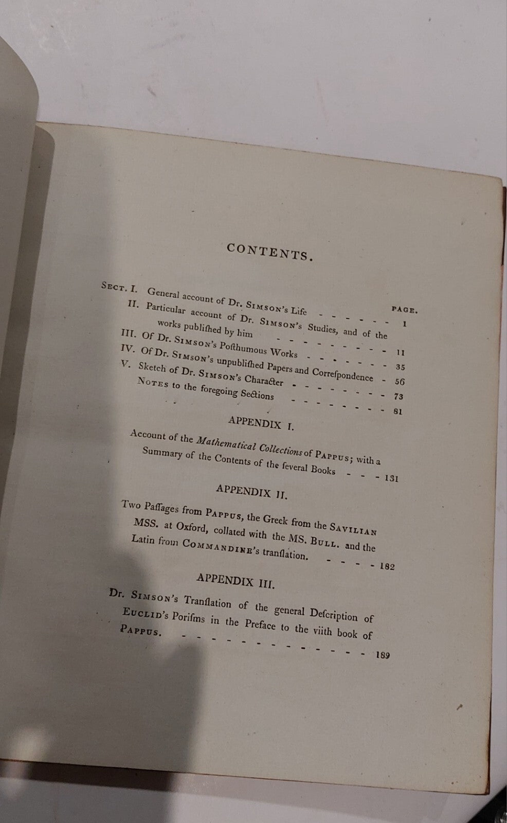 Life And Writings Of Robert Simson M.D. By Rev William Trail 1812 First Edition 6