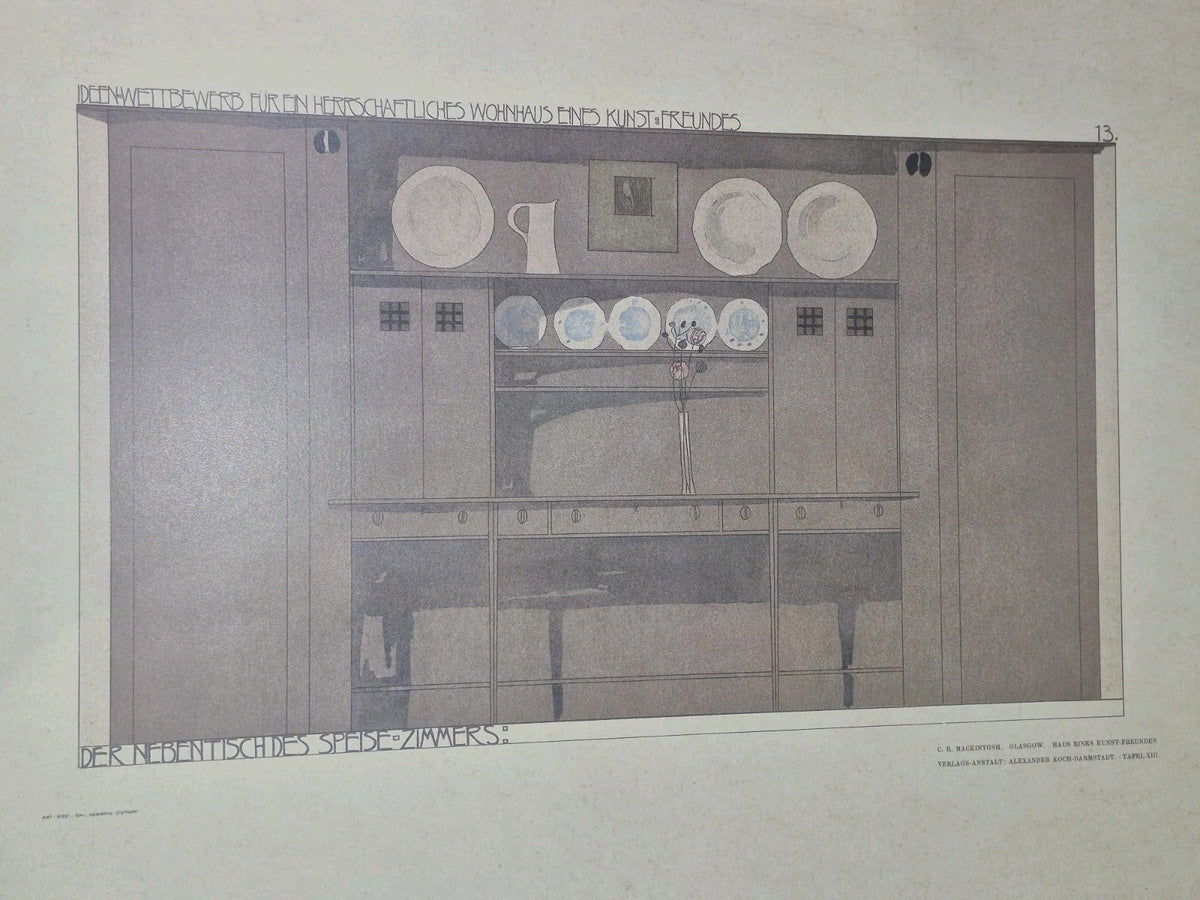 Charles Rennie Mackintosh Das Haus eines Kunstfreundes 2 Meister Incomplete16