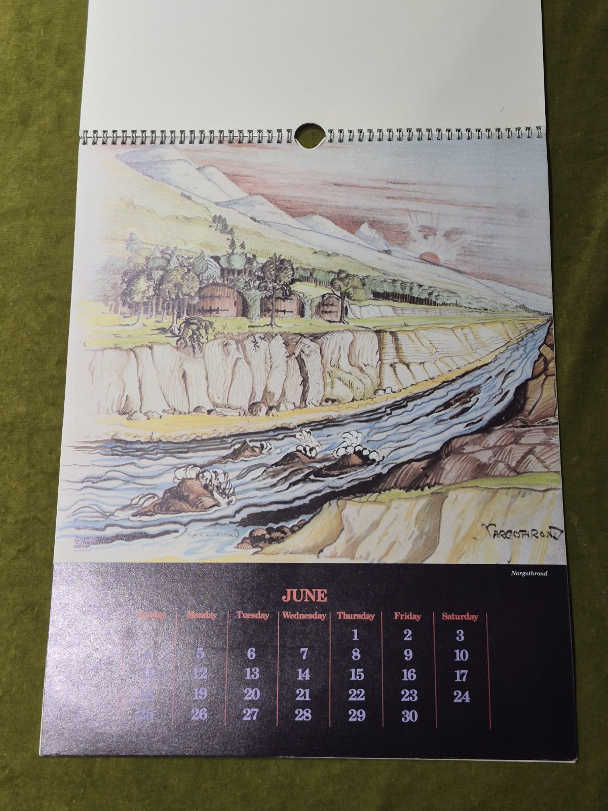 J.R.R. Tolkien The Silmarillion Calendar 19783