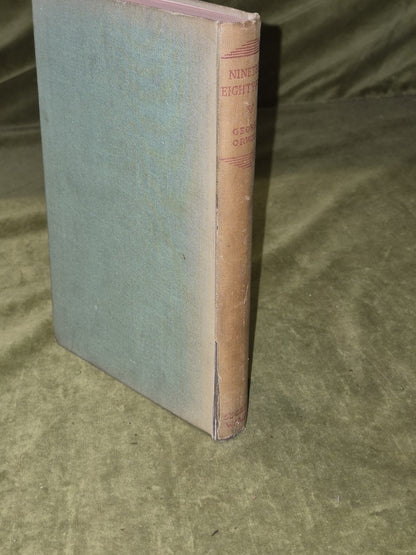 Nineteen Eighty-Four George Orwell , Secker & Warburg London 1st 1949 HB3
