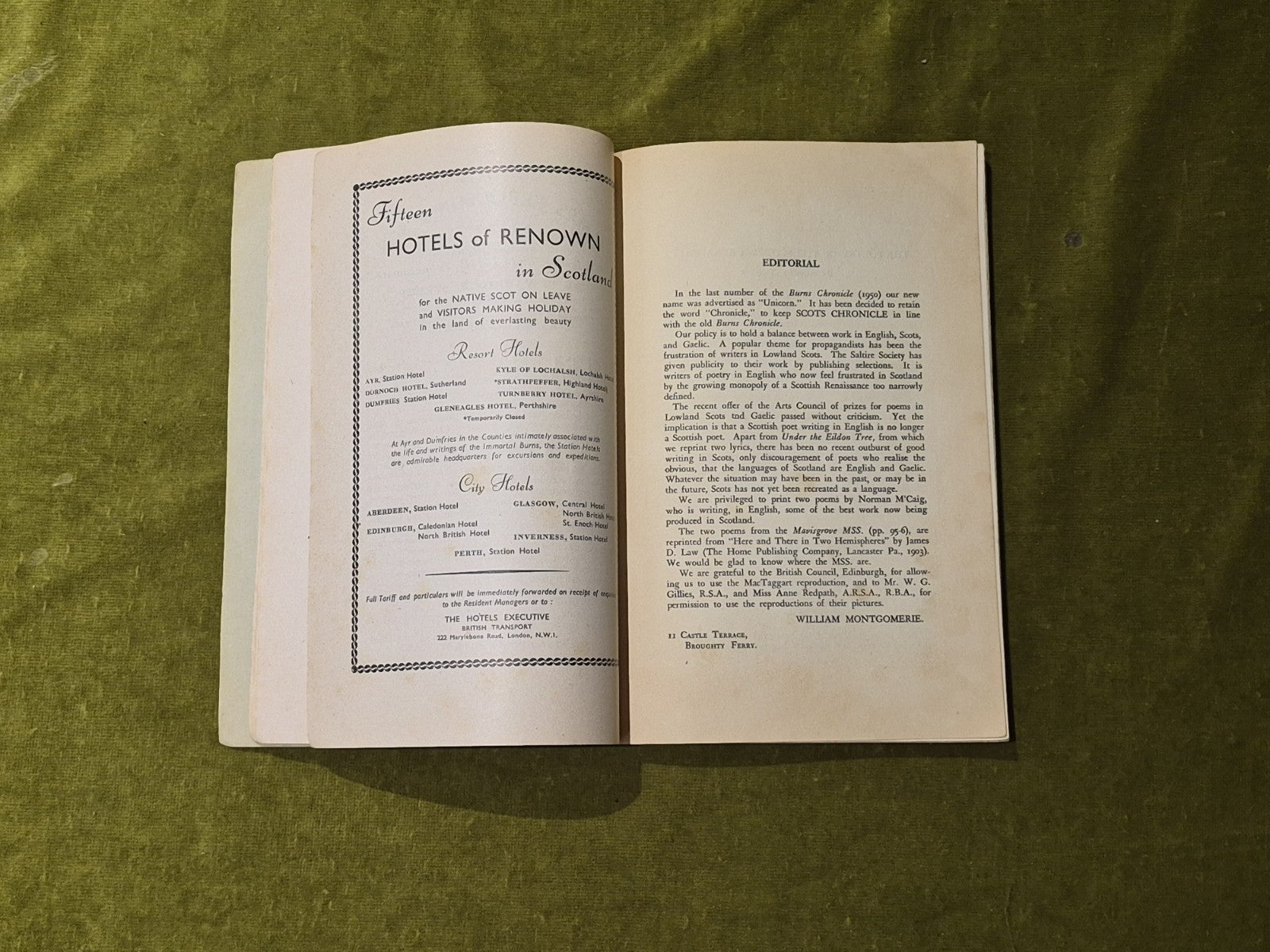Scots Chronicle 1951 - Burns Federation - George Orwell - Voyage To Arcturus 4