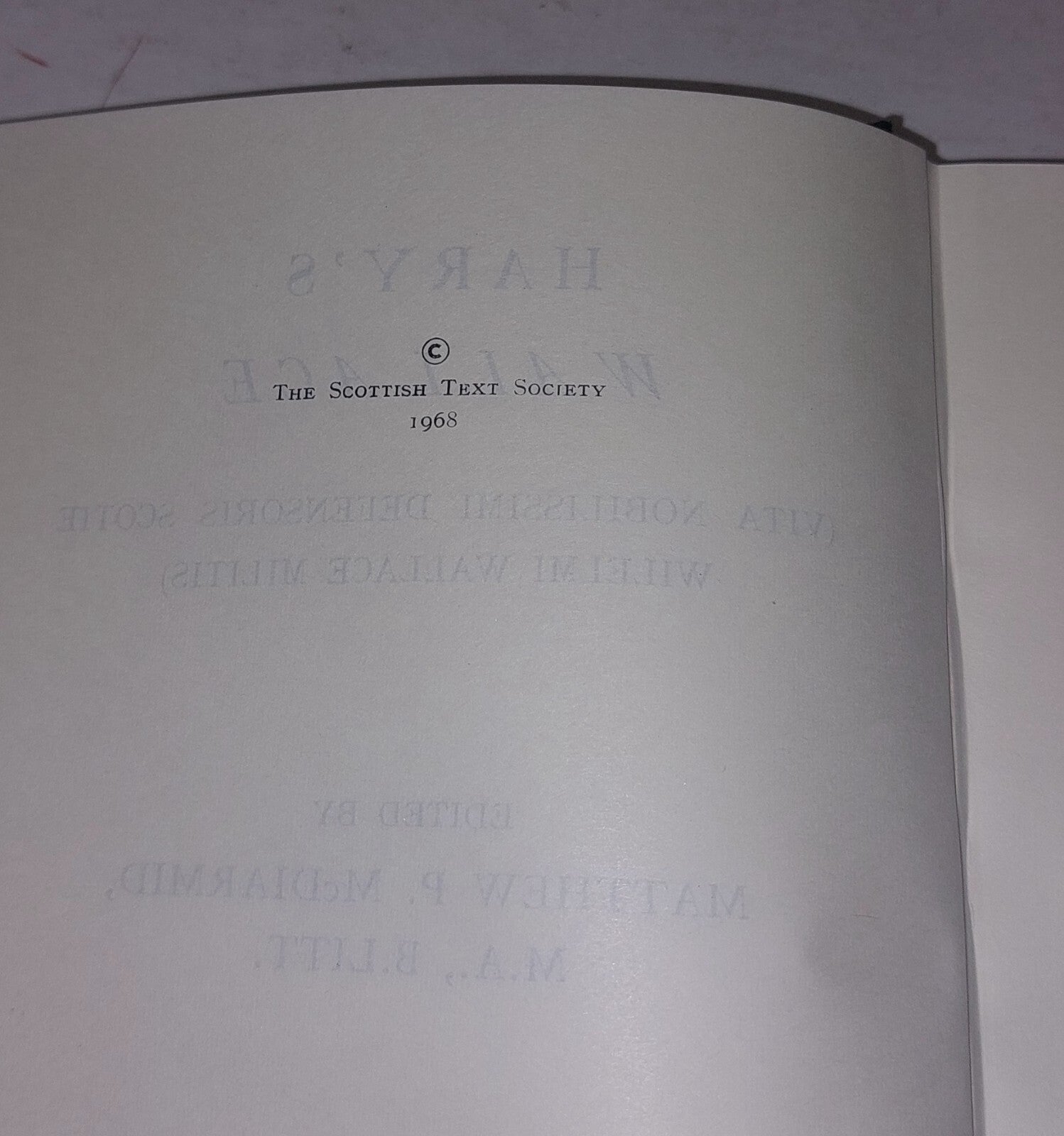 Hary's Wallace (Vita nobilissimi defensoris Scotie Wilelmi Wallace...4