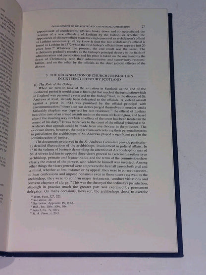 The Court Of The Official In Pre-reformation Scotland (1982) Hb Book4