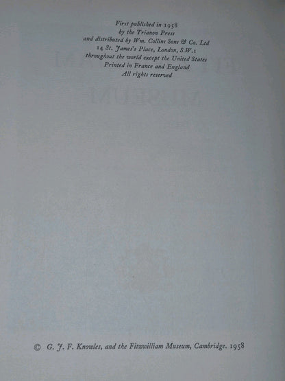 The Fitzwilliam Museum: An Illustrated Survey 1958-1st Ltd 171/1526, Carl Winter8