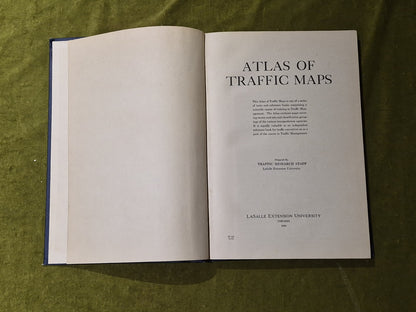 Atlas of Traffic Maps, Lasalle Extension University Chicago 19303