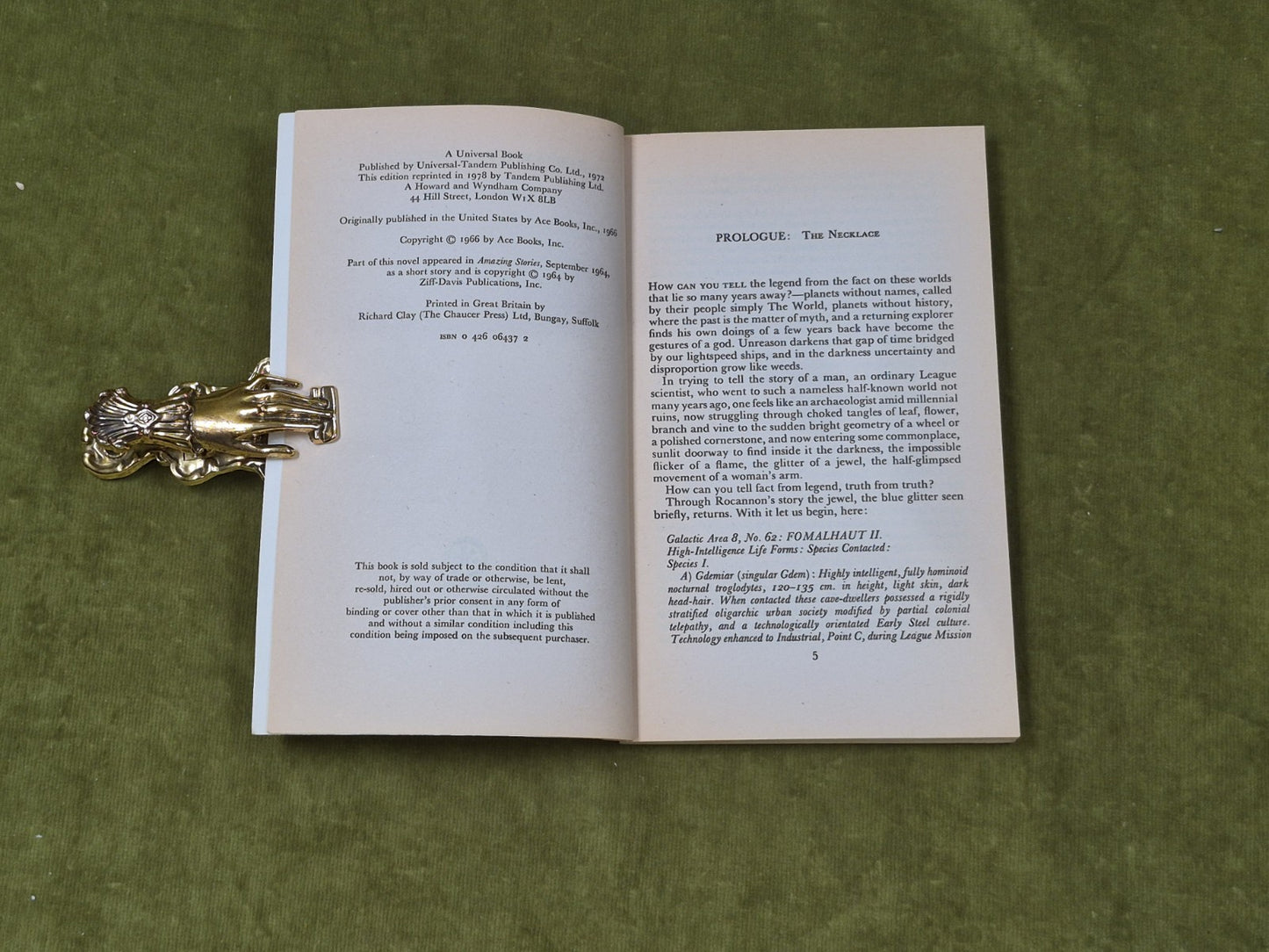 Rocannon's World - Ursula K Le Guin , Tandem 19784