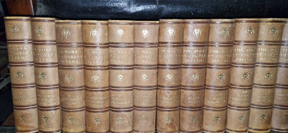 THE WORKS OF CHARLES DICKENS - 20 Volume Set In Leather GRESHAM 1912 VGC4