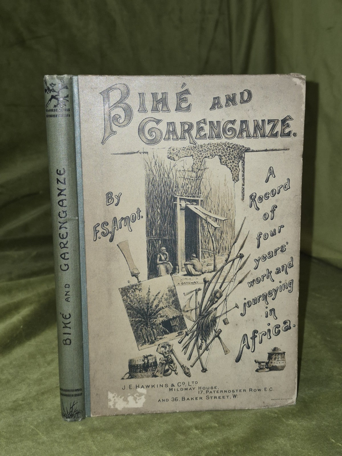 Bihe and Garenganze ( 1893) Fred S. Arnot London Complete With 2 Maps0