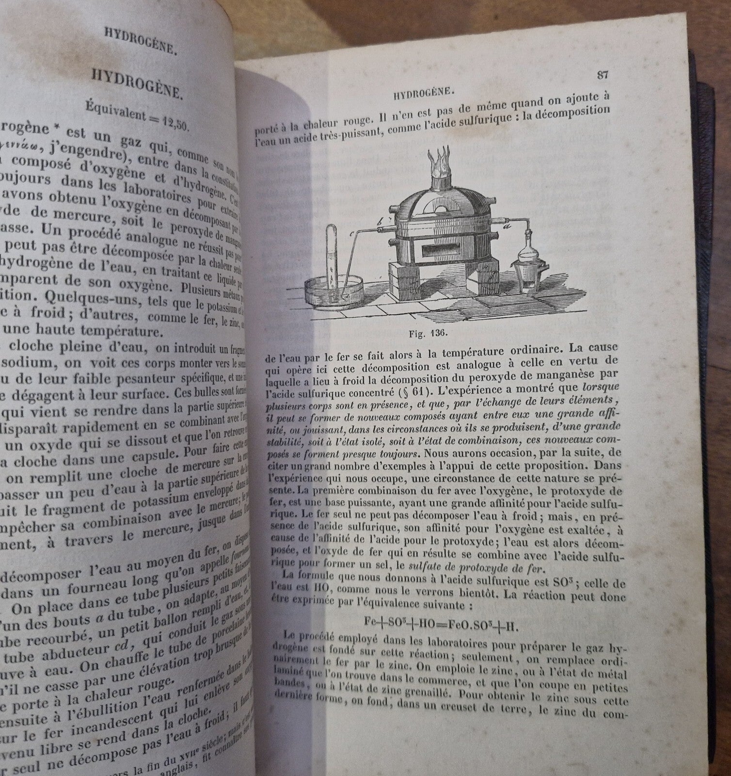 COURS ÉLÉMENTAIRE DE CHIMIE. 4 Volumes In 2 Bindings. M V Regnault 3rd Ed. 18516