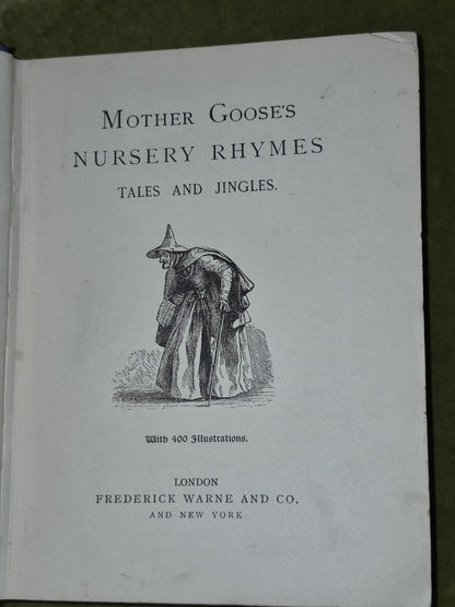 Mother Goose's Nursery Rhymes, Tales, and Jingles. Frederick Warne 1905 London6