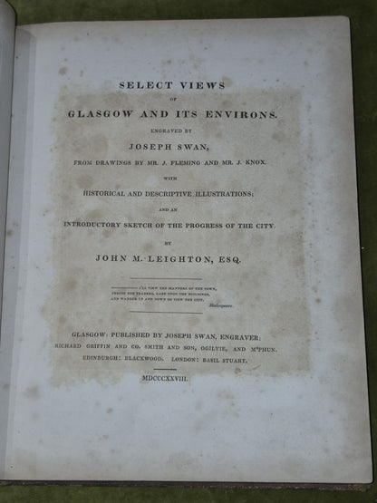 Select Views of Glasgow and its Environs (1828) Joseph Swan7