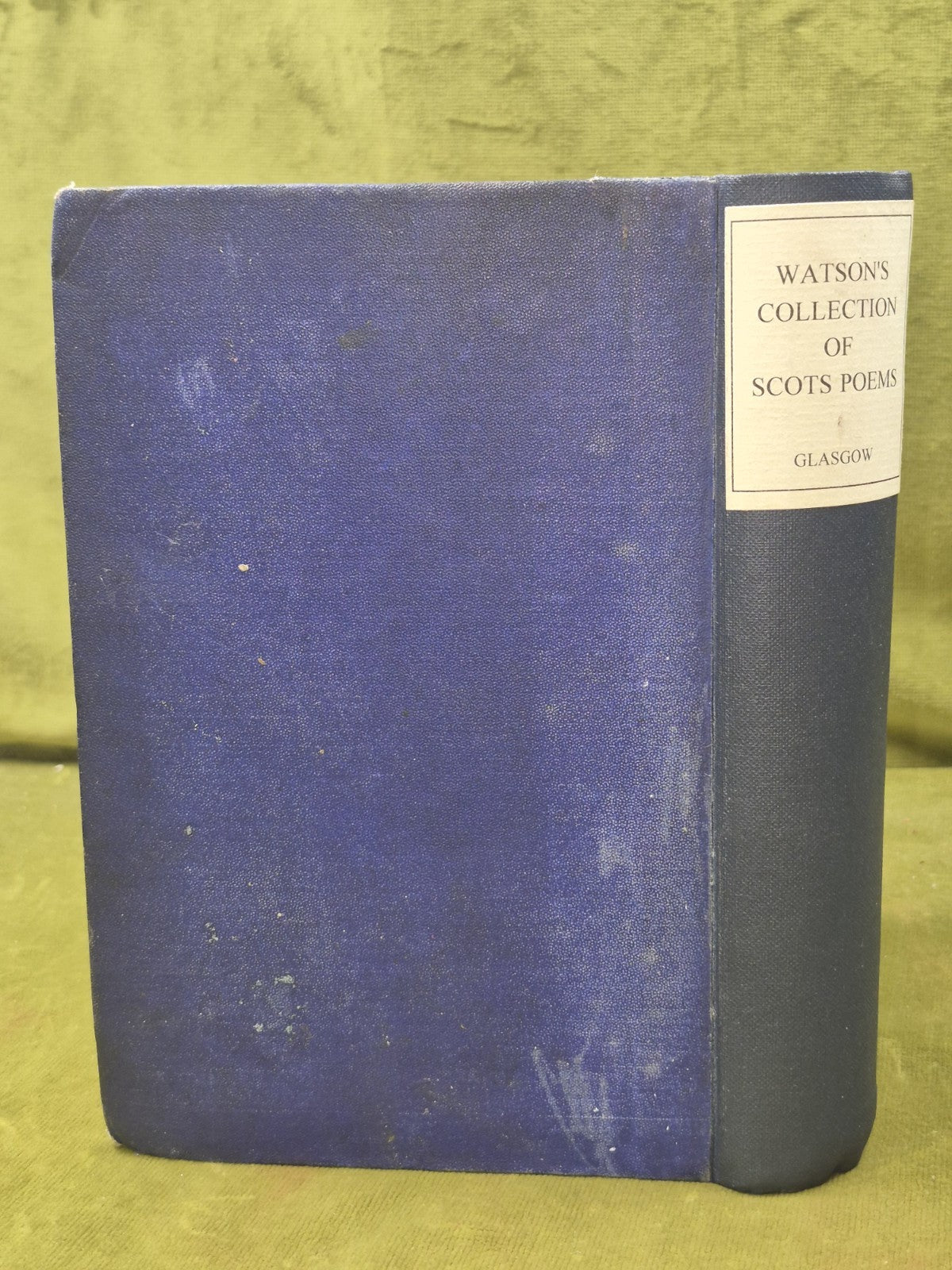 Watson's Choice Collection of Comic and Serious Scots Poems 1869 Glasgow1