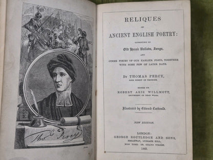 Percy's Reliques of Ancient English Poetry 1865 Thomas Percy Routledge Leather 4