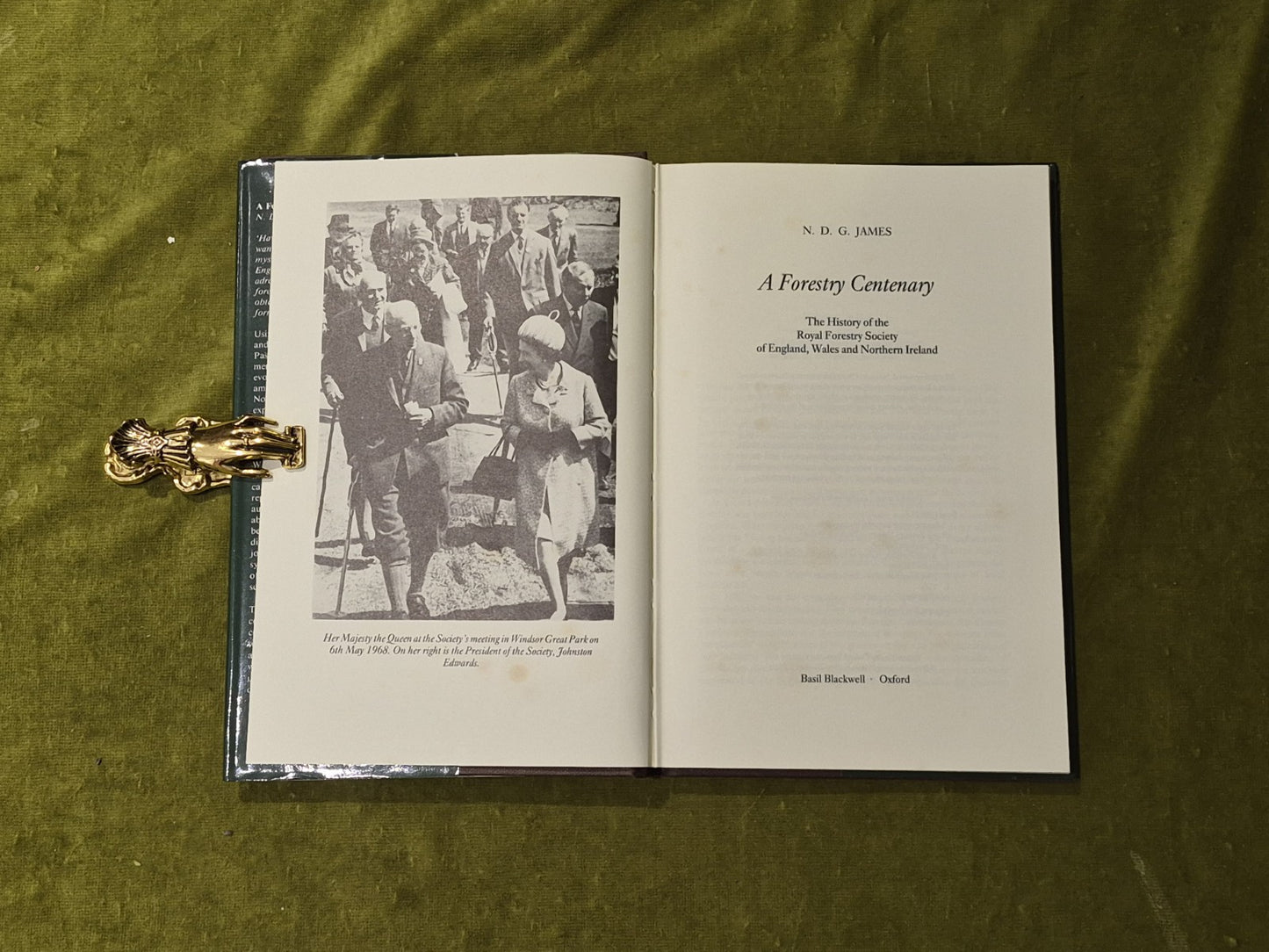 A Forestry Centenary - N D G James , Basil Blackwell 1982 1st Ed HB DJ4