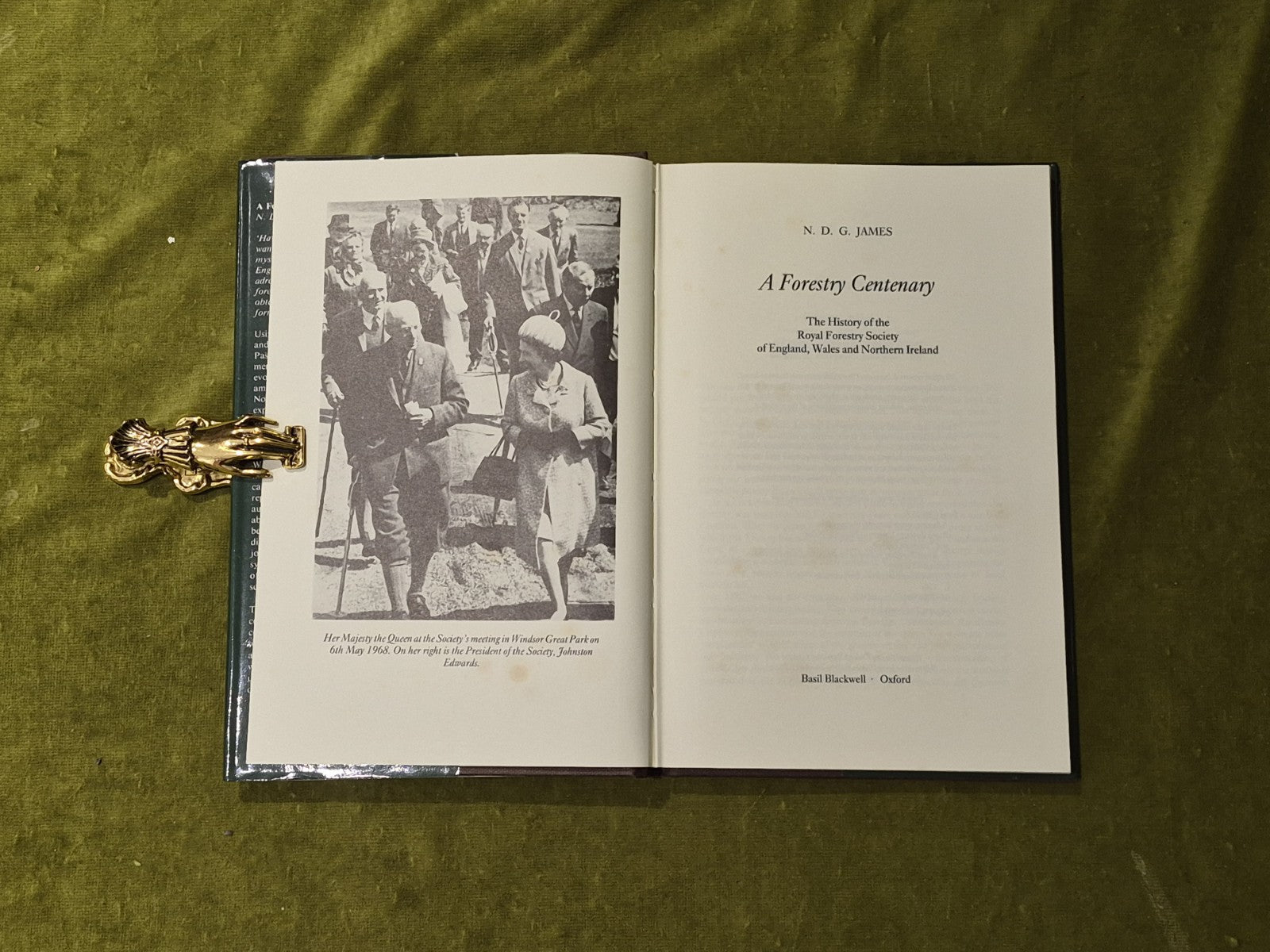 A Forestry Centenary - N D G James , Basil Blackwell 1982 1st Ed HB DJ4