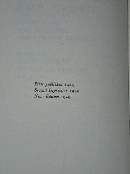 Mrs Daloway Virginia Woolf First New Edition 1929 Hogarth Press4