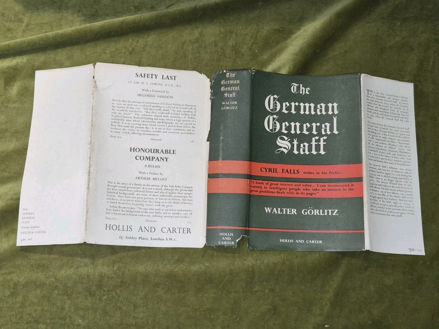 WALTER GORITZ The German General Staff - 1st ed 1953 DJ7