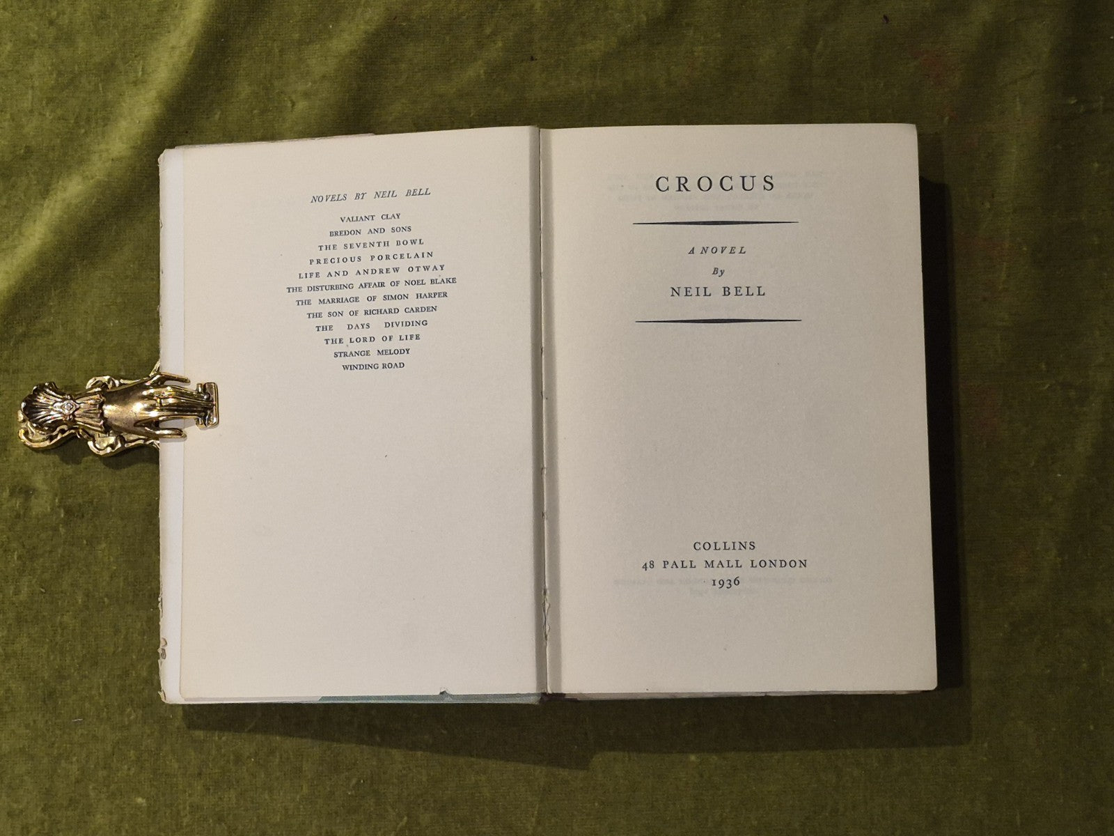 Crocus - Neil Bell , Collins 1st HB DJ 19364