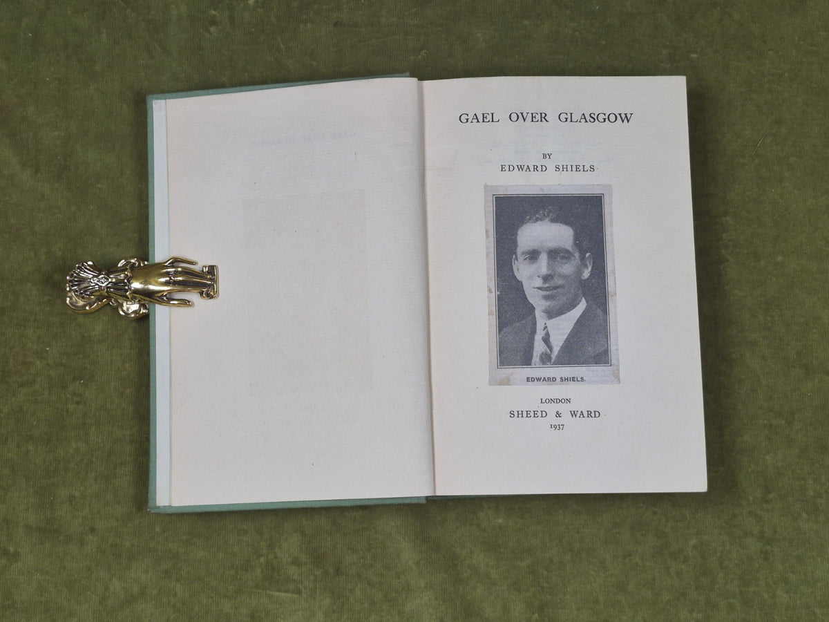 Gael Over Glasgow - SIGNED by Edward Sheils , Sheed & Ward 1937 1st/1st HB4