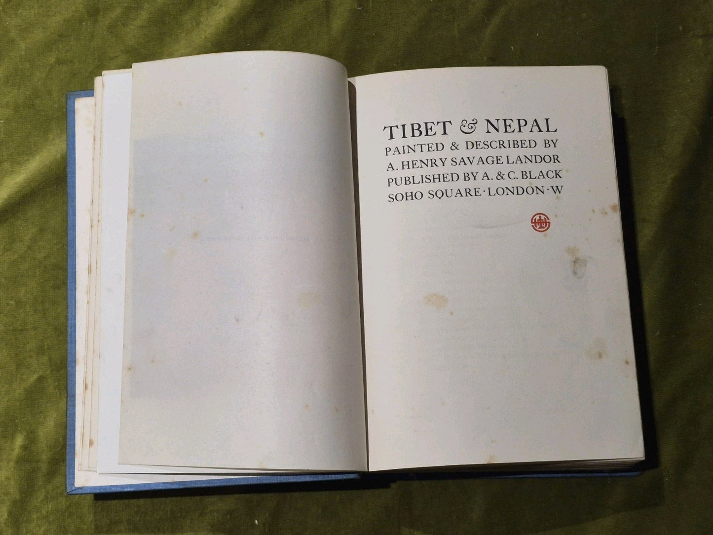 TIBET AND NEPAL by A. Henry Savage Landor 1st Ed. 1905 HB, no map5