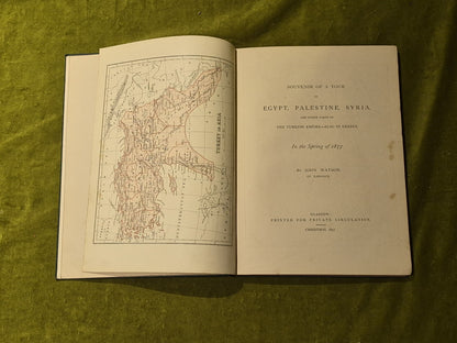 John Watson Souvenir of a tour Egypt Palestine Syria America Canada 1872 Signed9