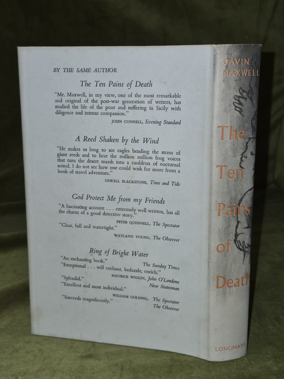 The Ten Pains of Death Gavin Maxwell Longmans 1961 Third Impression1