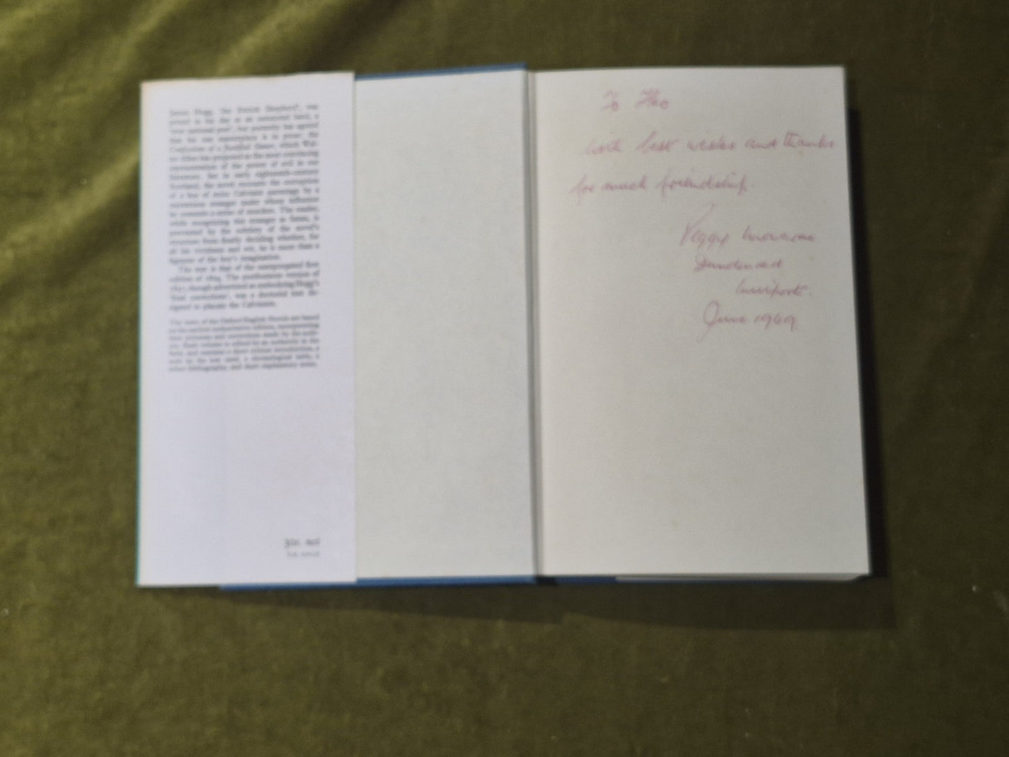 The Private Memoirs and Confessions of a Justified Sinner - James Hogg Oxford DJ3