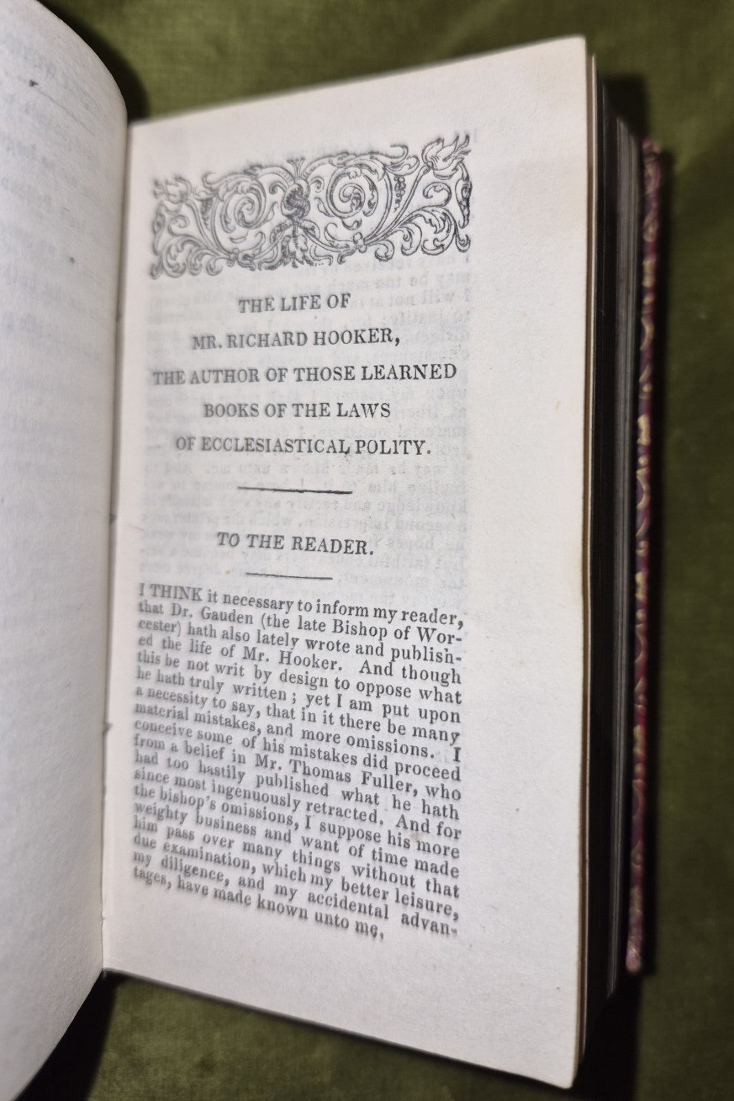 1827 Izaac Walton's Lives John Donne etc Miniture Leather Fine Binding R. Nelson9