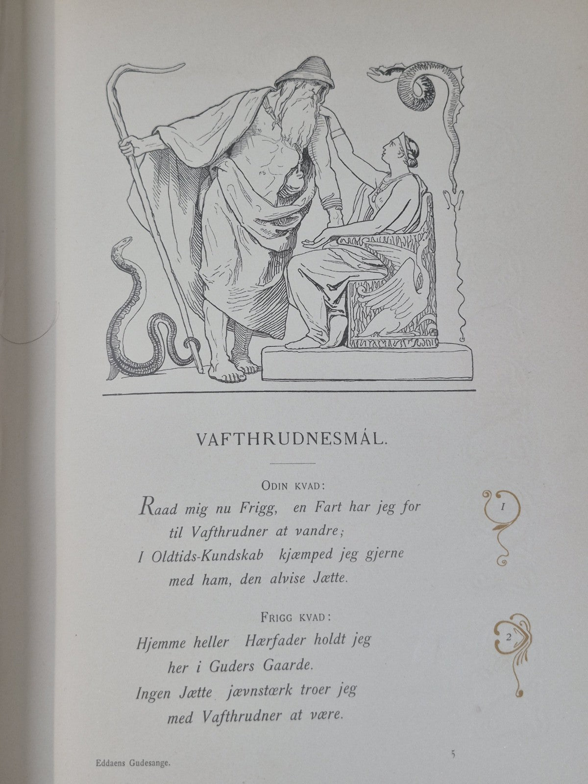 Den ældre Eddas Gudesange Karl Gjellerup Lorenz Frølich Philipsens Forlag 18958