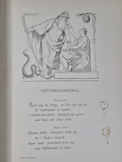 Den ældre Eddas Gudesange Karl Gjellerup Lorenz Frølich Philipsens Forlag 18958