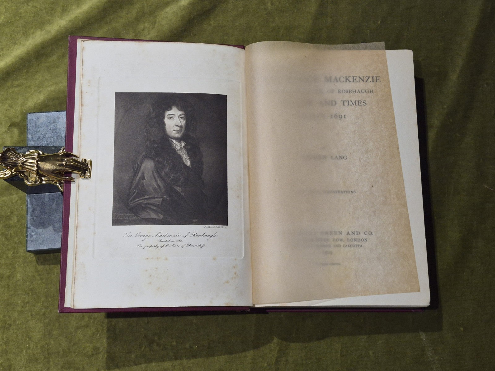 Sir George Mackenzie, His Life and Times 1636(?)-1691 - Andrew Lang5