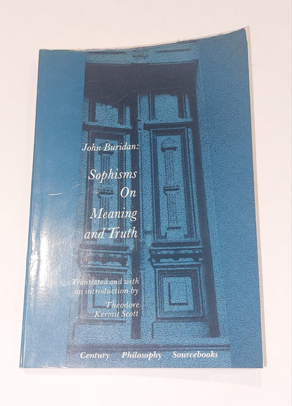 Sophisms on Meaning and Truth by John Buridan 1966 Pb Book0